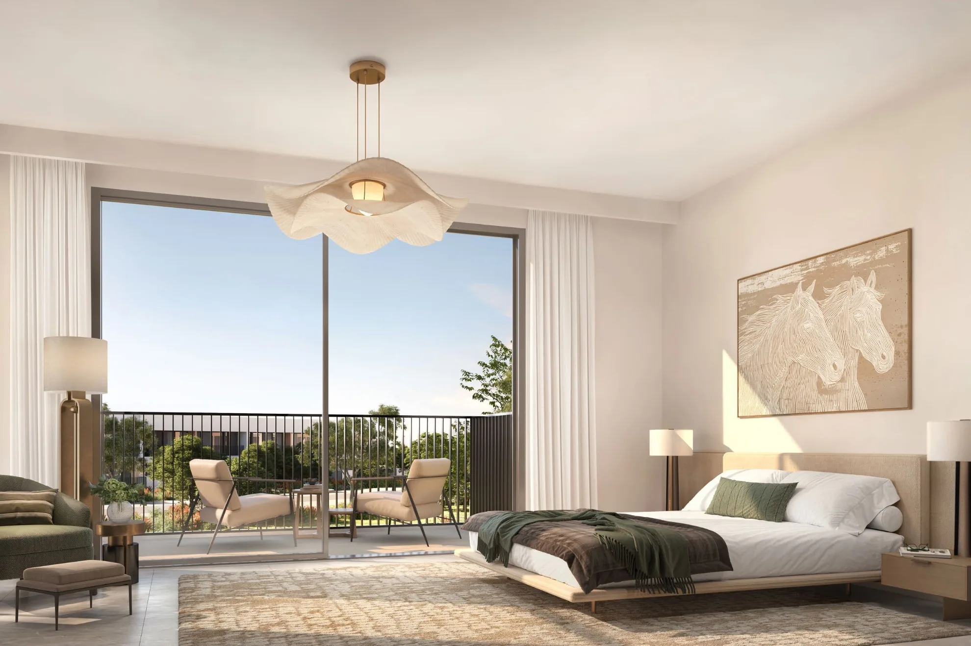 Warm open-plan residence at Lunaya Terraces