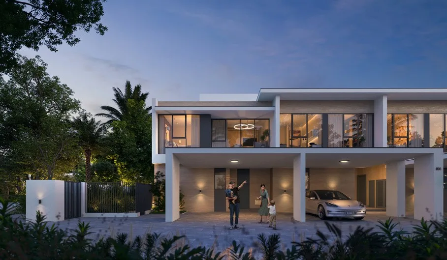 Lunaya lagoon landscape and residences